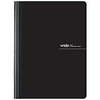 Office Depot® Brand Poly Composition Book, 7 1/2" x 9 3/4", Wide Ruled, 160 Pages (80 Sheets), Black
