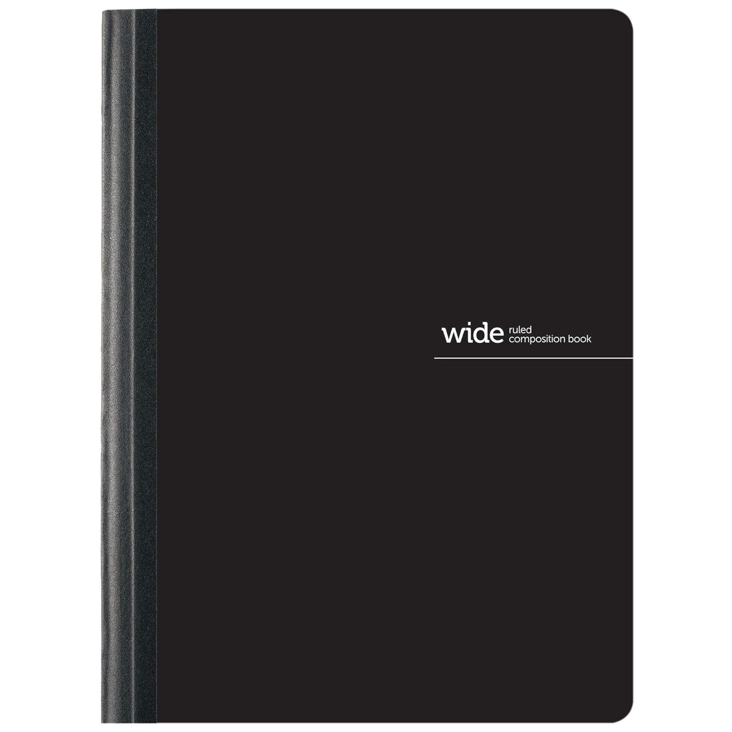 Office Depot® Brand Poly Composition Book, 7 1/2" x 9 3/4", Wide Ruled, 160 Pages (80 Sheets), Black