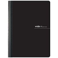 Office Depot® Brand Poly Composition Book, 7 1/2" x 9 3/4", Wide Ruled, 160 Pages (80 Sheets), Black