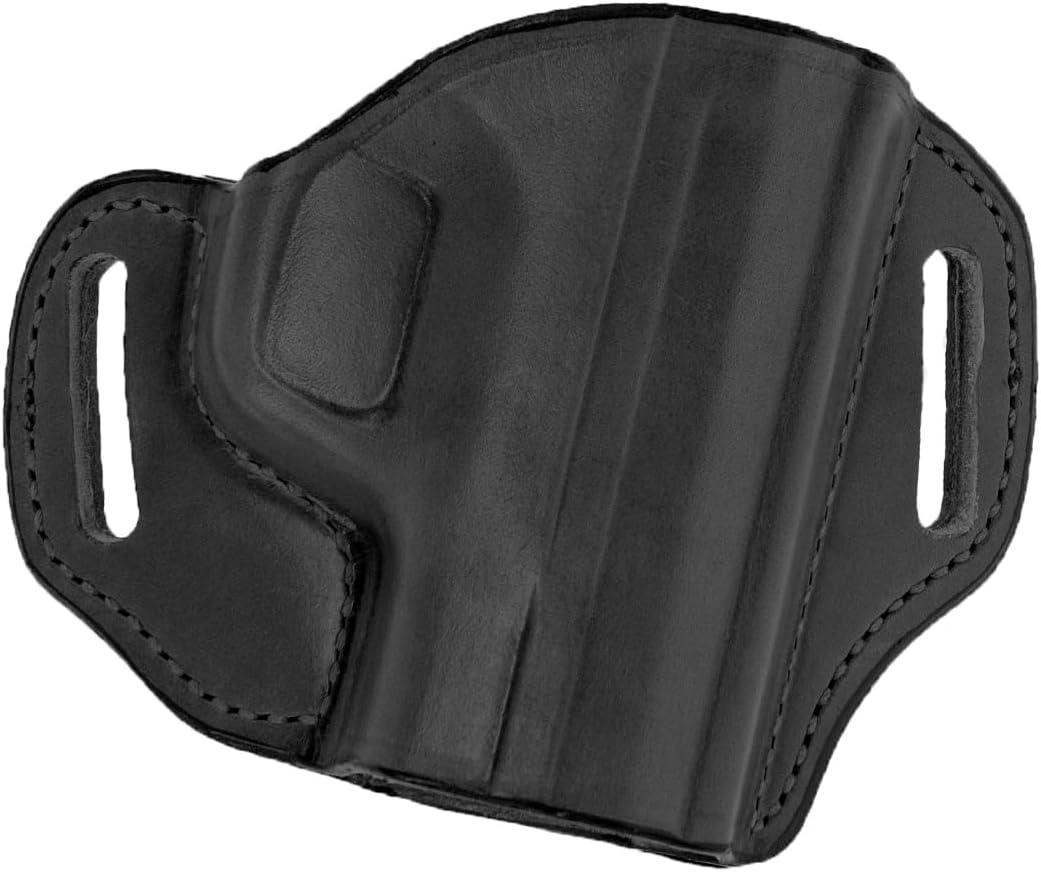 BIANCHI Model 57 Remedy Open-Top Full-Grain Leather Belt Slide Holster