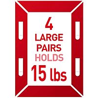 Command Large Picture Hanging Strips, 4 White Adhesive Strip Pairs (8 Strips), Damage Free Hanging Picture Hangers