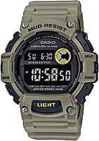 CASIO Mud-Resistant Digital Sport Watch with Resin Strap