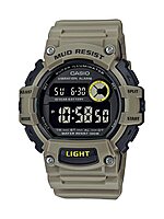 CASIO Mud-Resistant Digital Sport Watch with Resin Strap