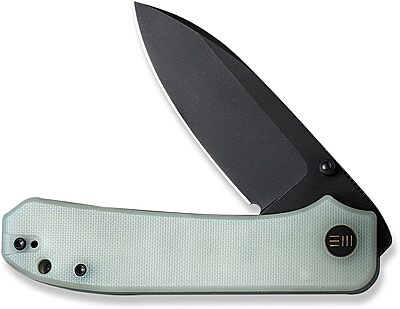 WE Knife Folding Pocket Knife CPM-20CV Black Stonewash Blade