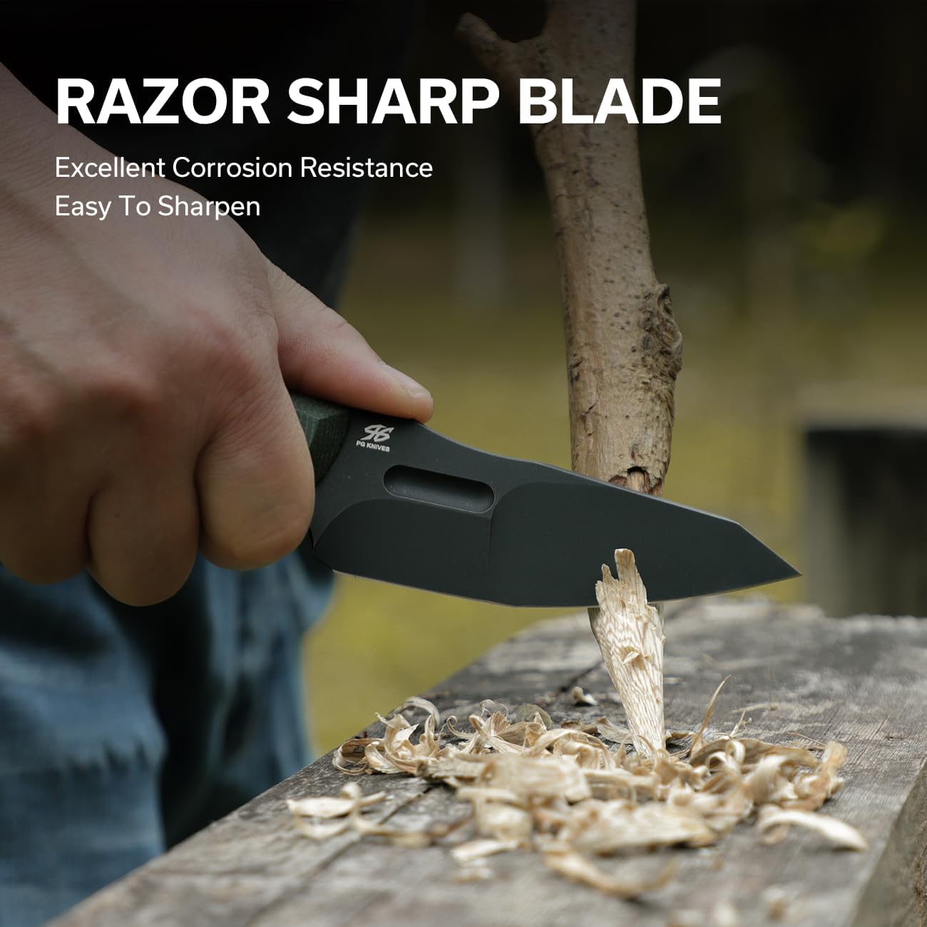 CIVIVI Propugnator EDC Fixed Blade Knife with Kydex Sheath, T-Clip and Lanyard, 4.15" D2 Blade