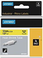 Dymo Rhino Industrial Vinyl Labels - 23/64in x 18 3/64 ft - Permanent Adhesive - Thermal Transfer - 18443