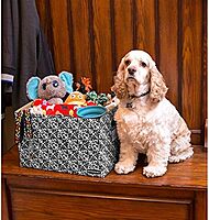 Bankers Box Decorative Brocade Storage Boxes with Lids, 4-Pack (0022705)