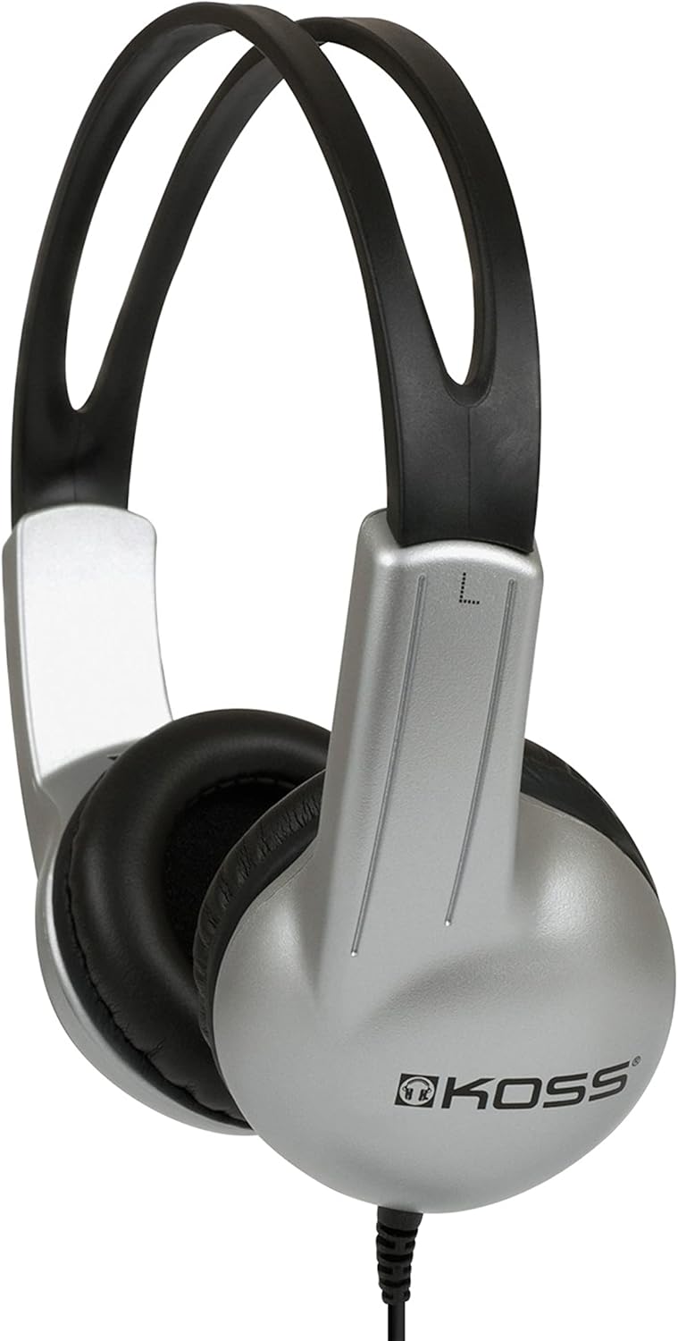 Koss UR10 On-Ear Headphones | Durable | All Ages | 3.5mm Plug Black