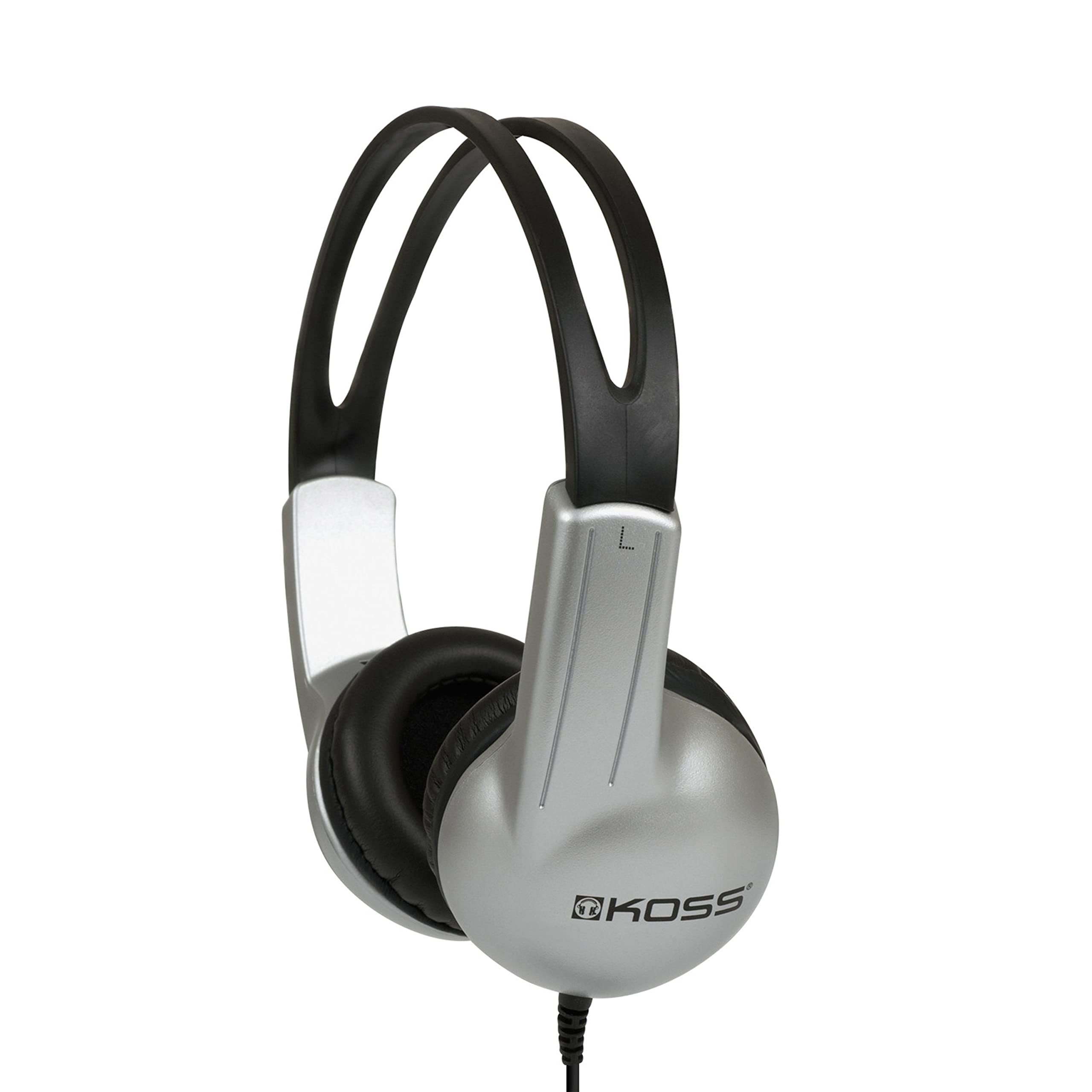Koss UR10 On-Ear Headphones | Durable | All Ages | 3.5mm Plug Black