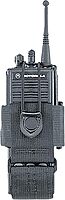 Uncle Mike's Kodra Duty Nylon Web Universal Radio Case with Swivel Belt Loop, Black