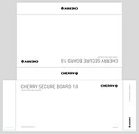 CHERRY Secure Board 1.0 - USB Keyboard – Smart Card Reader - Wired - GS Approval - QWERTY Security Keyboard – Black