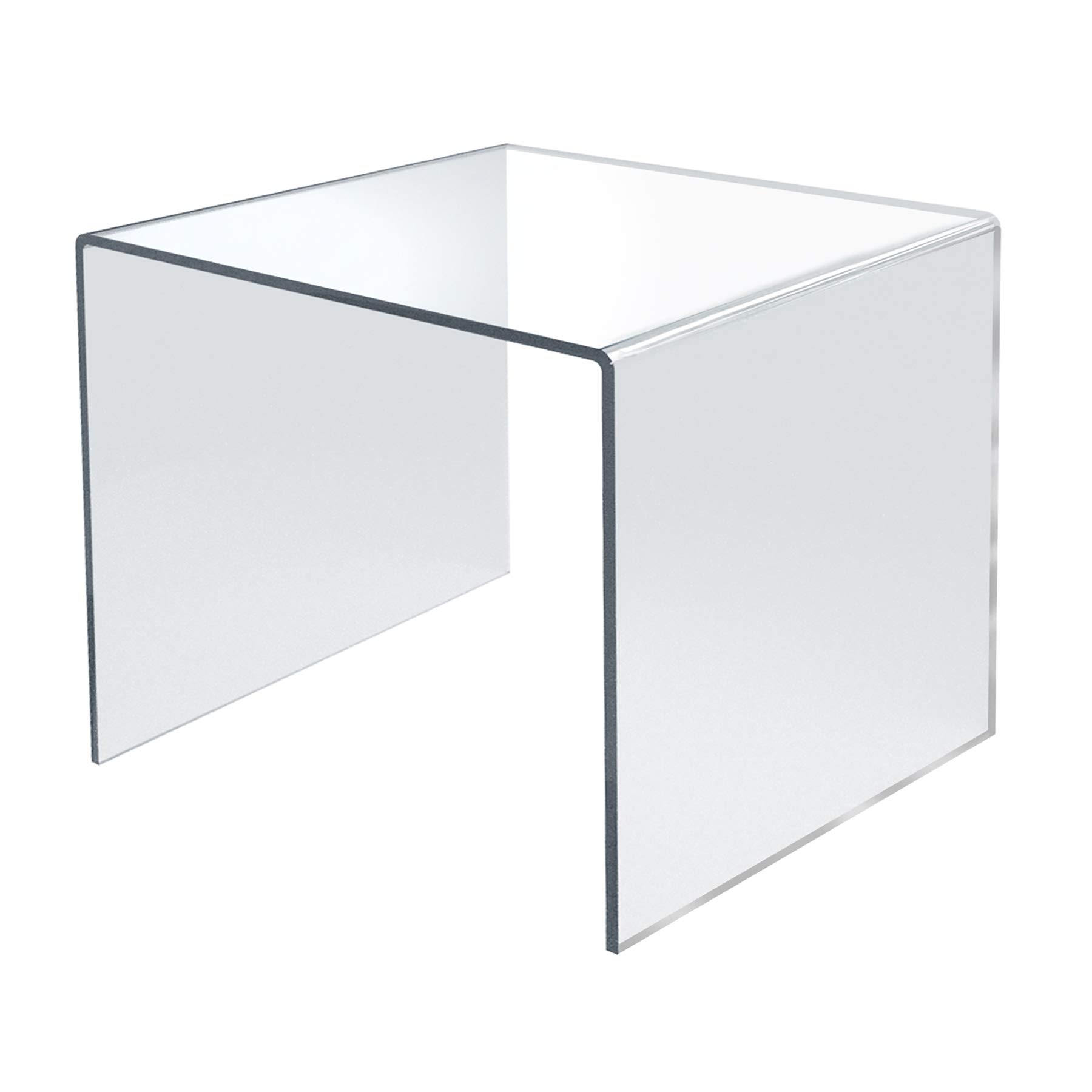 Azar Displays Clear Acrylic Riser Displays (4-Pack)