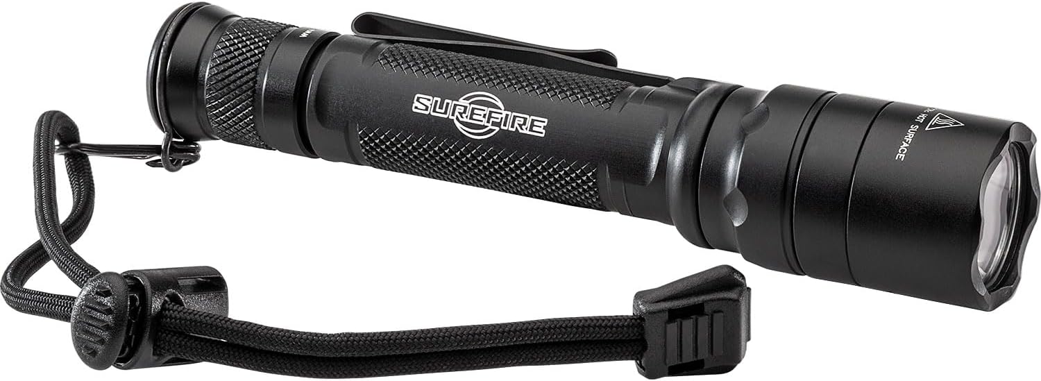 SureFire EDCL2-T Handhelds/Everyday Carry Light, Black, 1,200 Lumen, Pack of 1 Light 1,200 Lumen