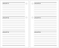 AT-A-GLANCE Daily Loose-Leaf Desk Calendar Refill, 3.5 x 6, Standard (Fits 17 Style bases)