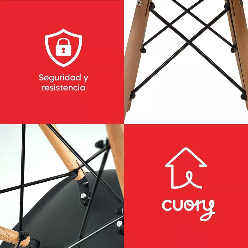 Sillas Ergonómicas para sala de espera 4 pcs