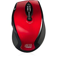 iMouse M20R – Wireless Ergonomic Optical Mouse, Red