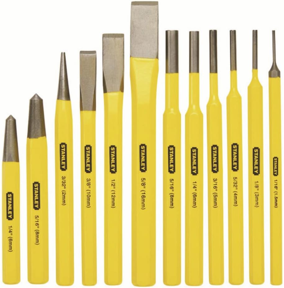 Stanley Cold Chisel & Punch Set 12 Piece