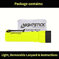 Nightstick XPP-5422GX Intrinsically Safe Dual-Light Flashlight, Green/Black