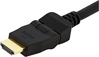 StarTech.com 6ft Swivel HDMI Cable, 4K High Speed Rotating HDMI Cord, 4K 30Hz UHD HDMI, 10.2 Gbps, HDMI 1.4 Video, HDCP 1.4
