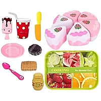 Tableware Food Cake Cutting Toy Playset