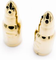 Caliber Gourmet Salt and Pepper Shakers Set For Kitchen Table, Bullet Style, Cooking Table, Collectible, Outdoors, Camping