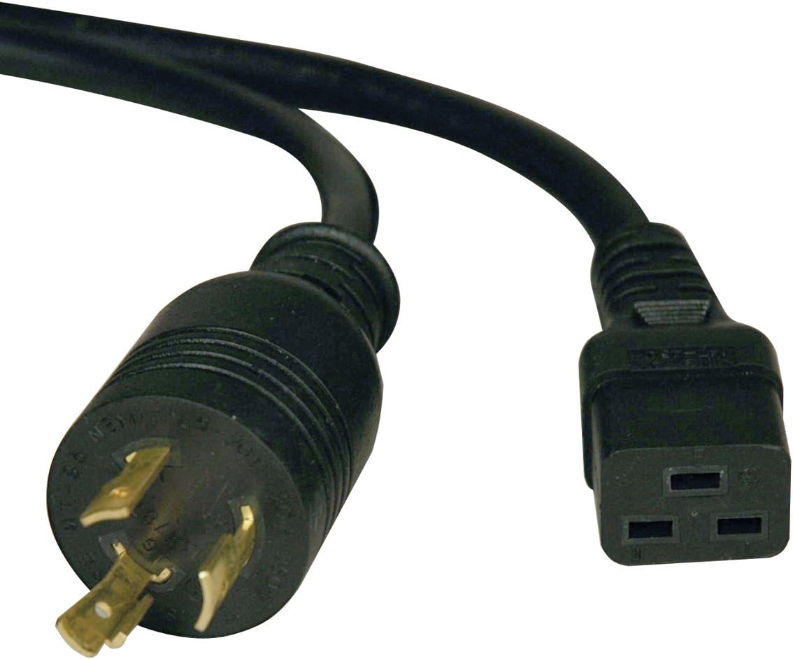 Tripp Lite Heavy-Duty Power Cord for PDU and UPS 20A, 12AWG (IEC-320-C19 to NEMA L6-20P) 10-ft.(P040-010)