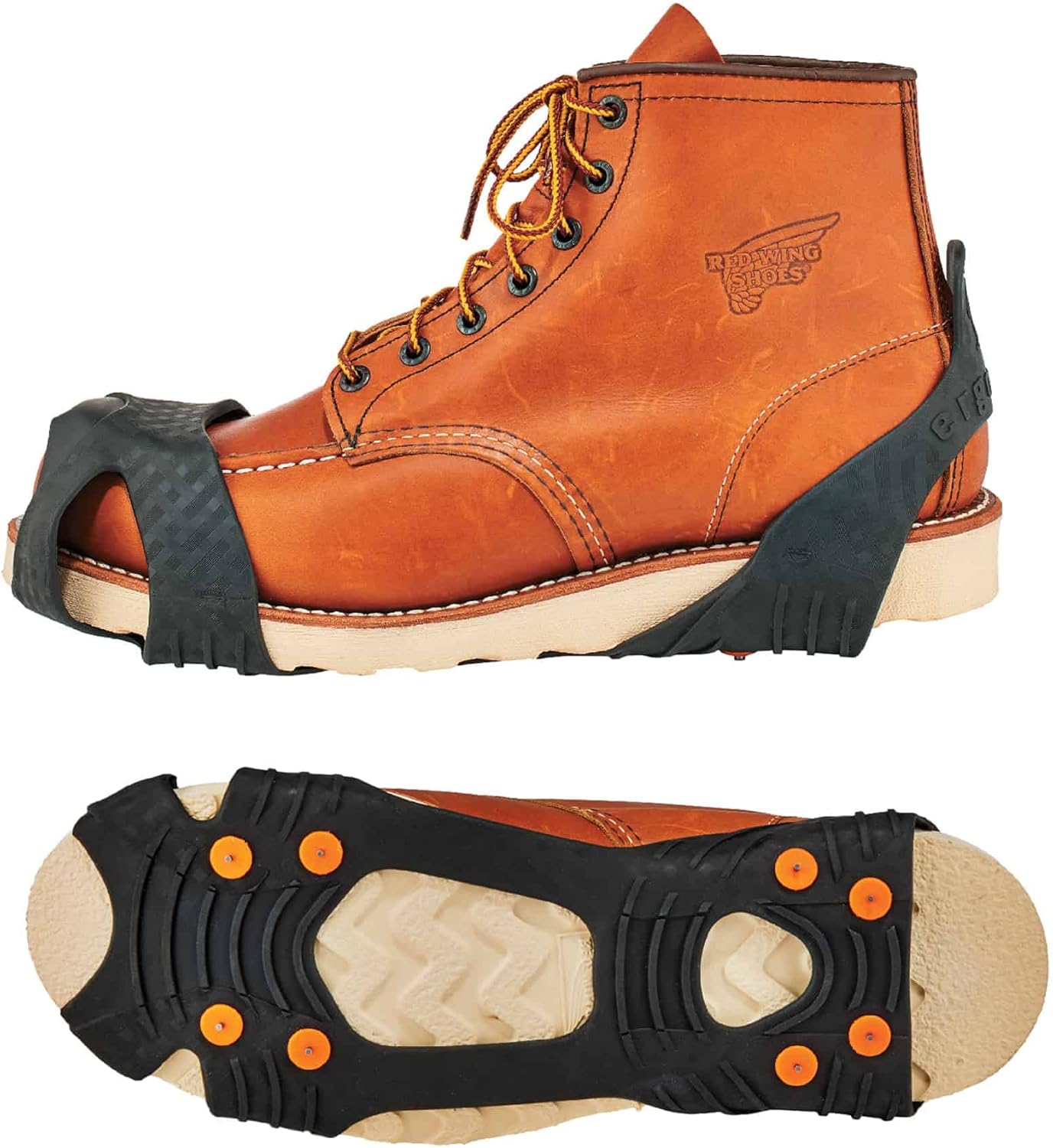 Ergodyne TREX 6300TC Slip-On Ice Traction Cleats with 8 Tungsten Carbide Studs