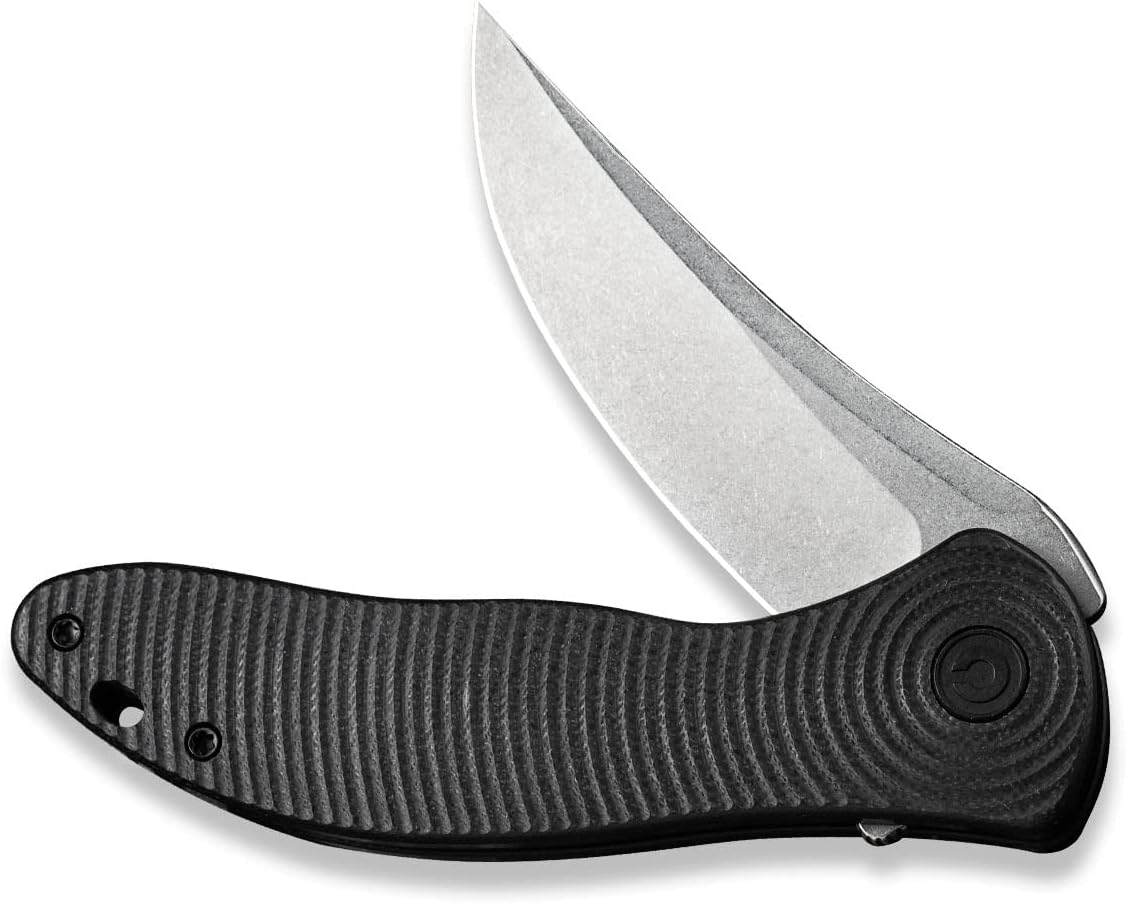 CIVIVI Synergy3 Pocket Knife - 3.24 Nitro-V Stonewashed Black G10