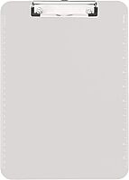 Transparent Plastic Clipboard, Flat Clip, 9"x12-1/2", Smoke (SPR01870)