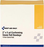 First Aid Only H245: 2" X 4 Yd. Conforming Gauze Non-Sterile, 10/Box 10-Count Box