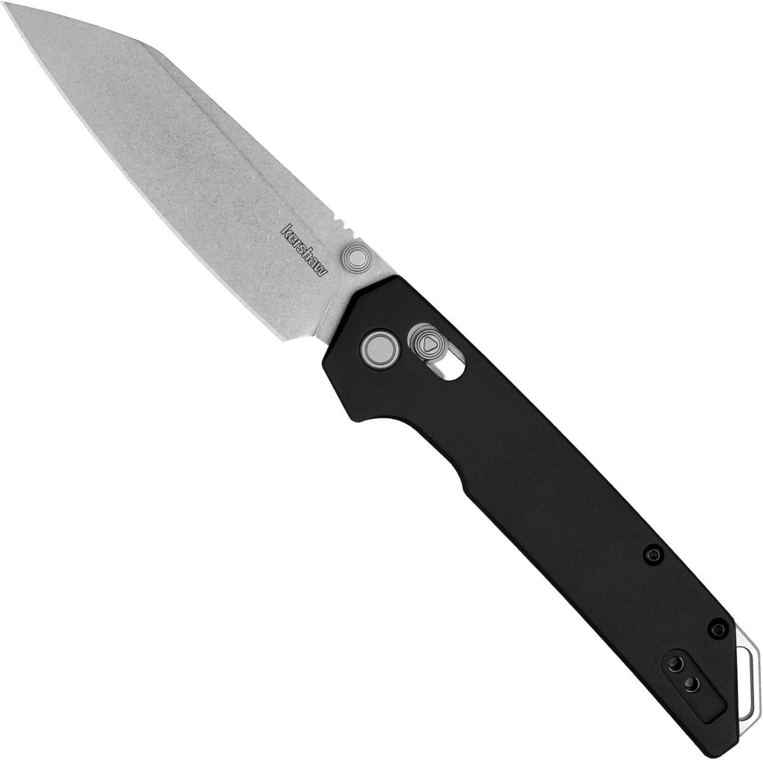 Kershaw Iridium Reverse Tanto Folding Pocket Knife, Sleek 3.4 inch D2 Steel Blade, DuraLock Locking Mechanism