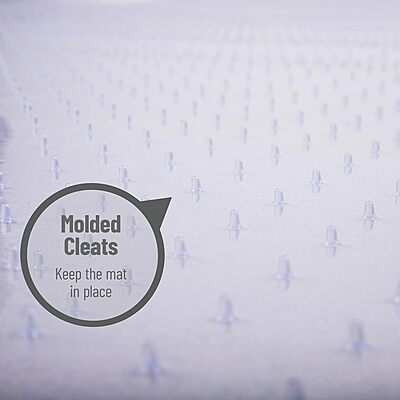 Mind Reader Office Chair Mat for Carpet – Heavy Duty PVC Floor Protector, Transparent Chair Mat for Carpeted Floors, 35.5"L x 47.5"W x 0.0625"H, Clear