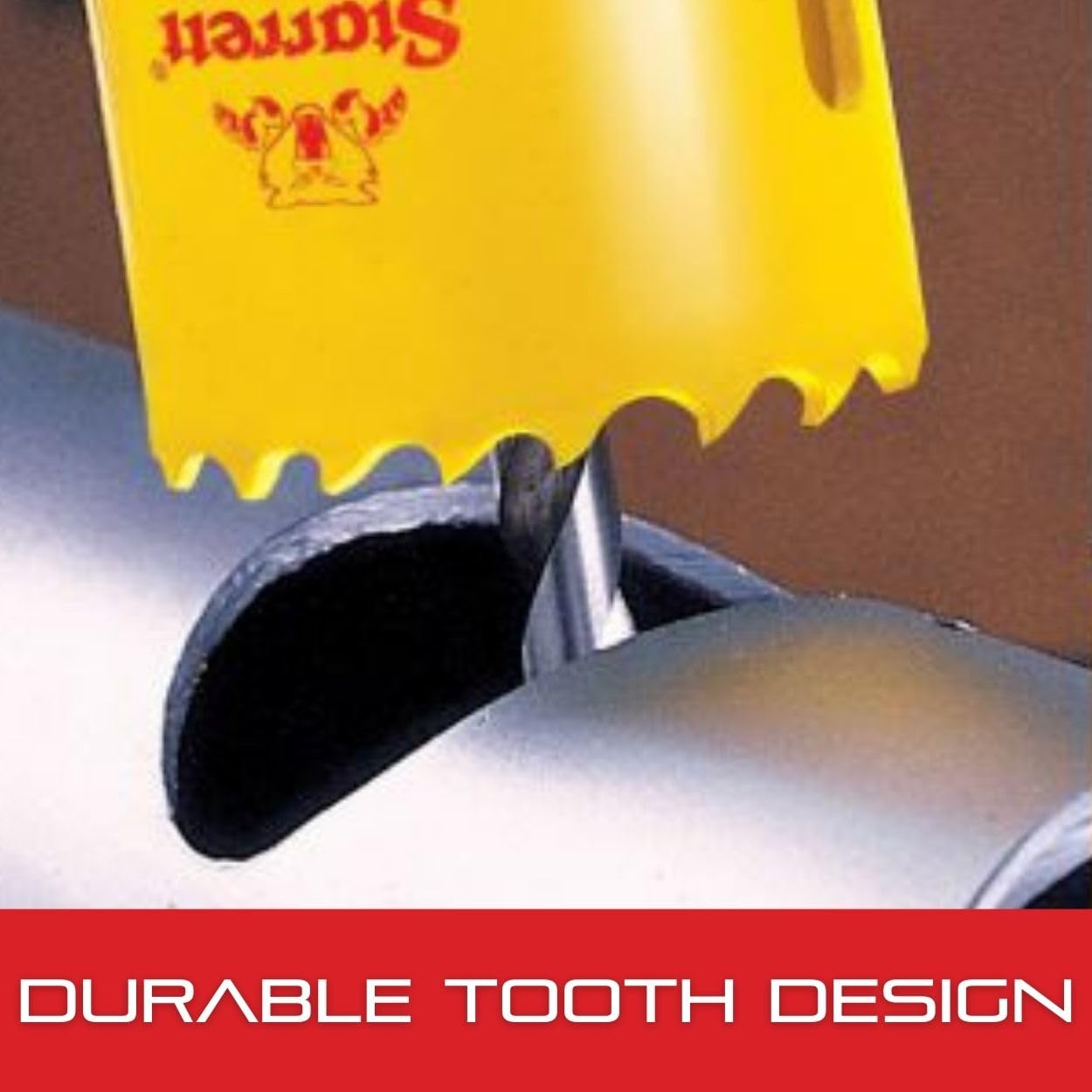 L.S. STARRETT Bi-Metal Fast Cut Straight Pitch Hole Saw with Abrasion Resistant HSS Teeth