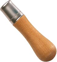 Metal Ferruled Wooden Handles - wood handle w/metal ferrule #2 [Set of 10]