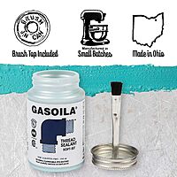 Gasoila Soft-Set Pipe Thread Sealant with PTFE – Non-Hardening Paste for Metal & Plastic