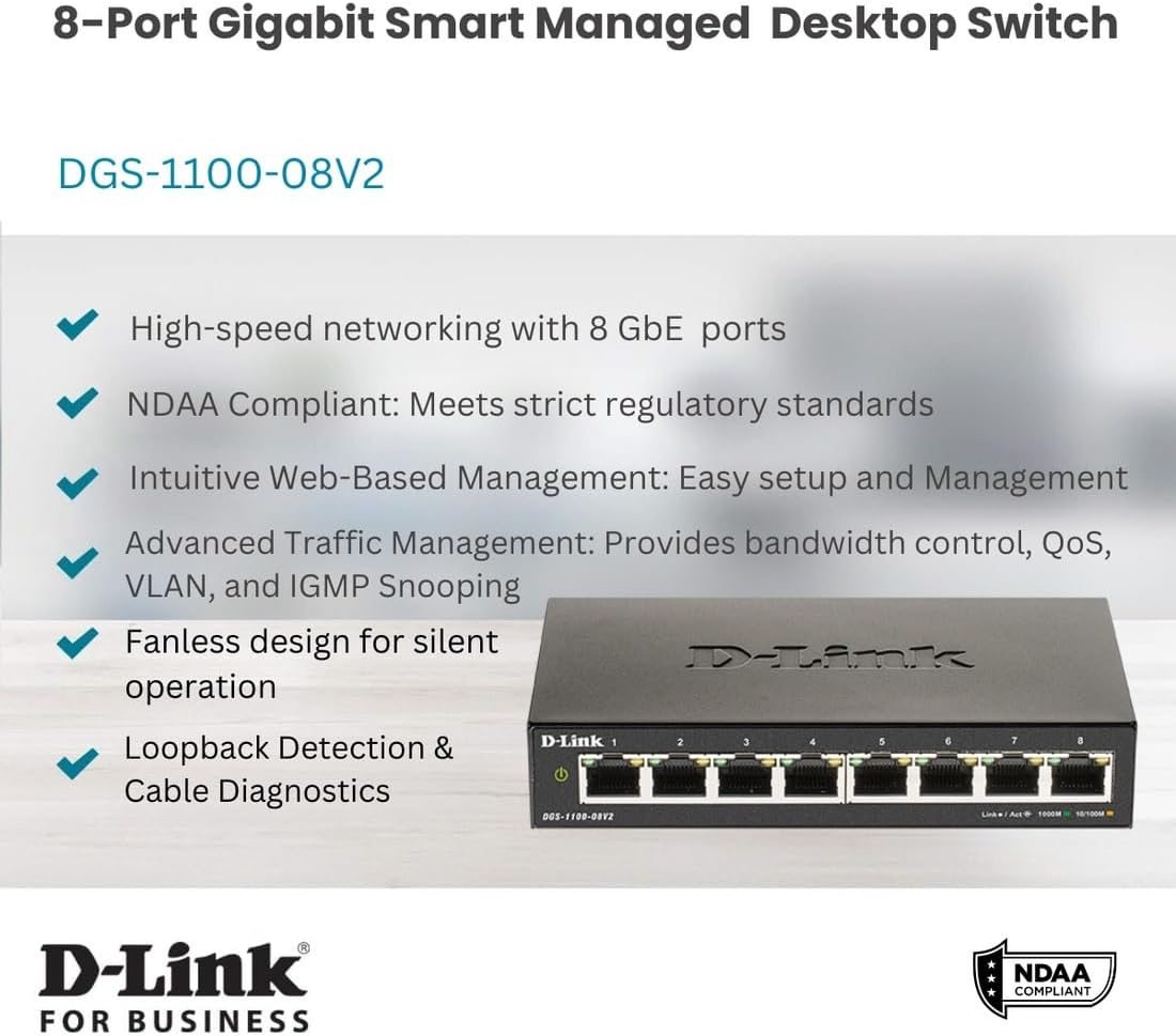D-Link DGS-1100 Series Smart Managed Gigabit Switches
