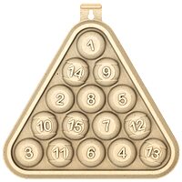 Birchwood Casey 3D 15 3/4" Pool Rack Targets | Lightweight Triangle Shooting Training Targets with Mounting Tab | Pack of 3