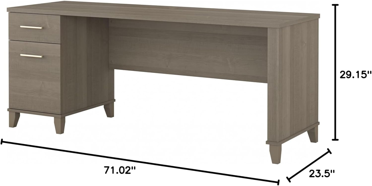 Bush Furniture Somerset 72W Office Desk with Drawers