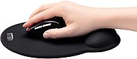 Adesso TruForm P200 Truform Memory Foam Mouse Pad with Ergonomic Wrist Rest Anti -Slip Design