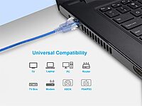 Monoprice SlimRun Cat6A Ethernet Patch Cable - 30AWG UTP Snagless RJ45 10G