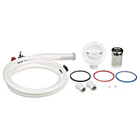 Whale DS0006 Twist® Deck Shower, Hot and Cold Water with Integrated Temperature and Flow Controls White