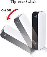 Optimus H-7319 17" Oscillating Tower Heater with Remote, Digi Temp Readout & Setting