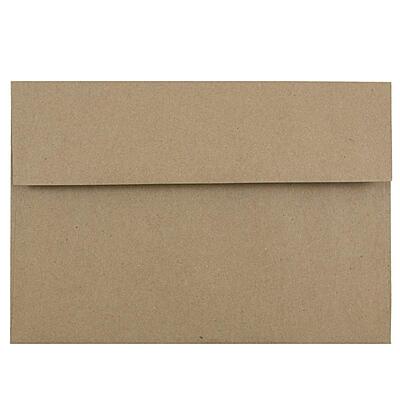 JAM PAPER Booklet Invitation Envelopes, Brown Kraft, Recycled