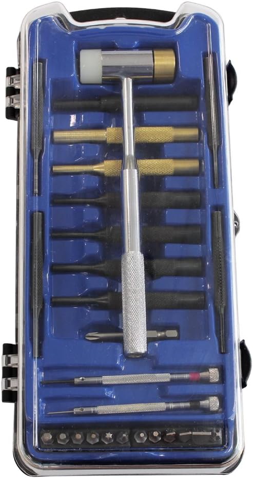 Birchwood Casey Weekender Professional Gunsmith Kit | Durable Versatile Gunsmithing Multi-Piece 27 Tool Set | Punches, Bits