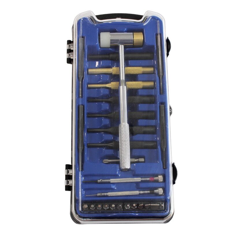Birchwood Casey Weekender Professional Gunsmith Kit | Durable Versatile Gunsmithing Multi-Piece 27 Tool Set | Punches, Bits, Drivers & Case Included