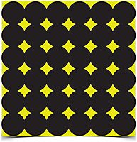 BIRCHWOOD CASEY Shoot-N-C 1" Black Repair Pasters for Shooting Targets - Highly Visible Instant Feedback Self-Adhesive Reactive Targets for Indoor & Outdoor Shooting - 432 Targets