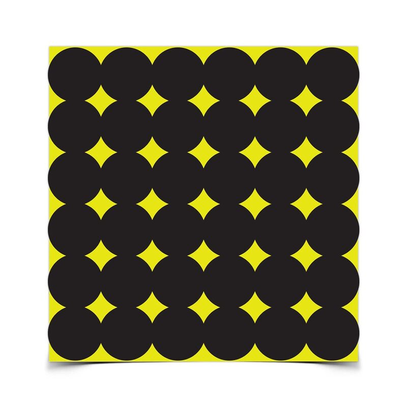 BIRCHWOOD CASEY Shoot-N-C 1" Black Repair Pasters for Shooting Targets - Highly Visible Instant Feedback Self-Adhesive Reactive Targets for Indoor & Outdoor Shooting - 432 Targets