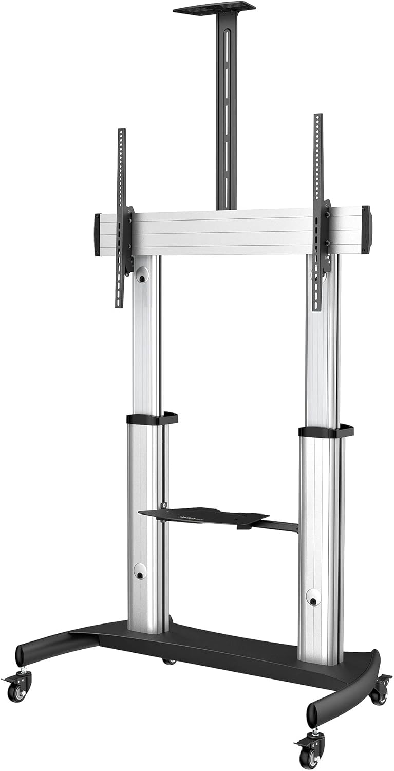 StarTech.com Mobile TV Stand - Heavy Duty TV Cart for 60-100" Display (100kg/220lb)