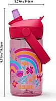 CAMELBAK Thrive Flip Straw Kids Bite Valve Water Bottle 14oz Tritan Renew