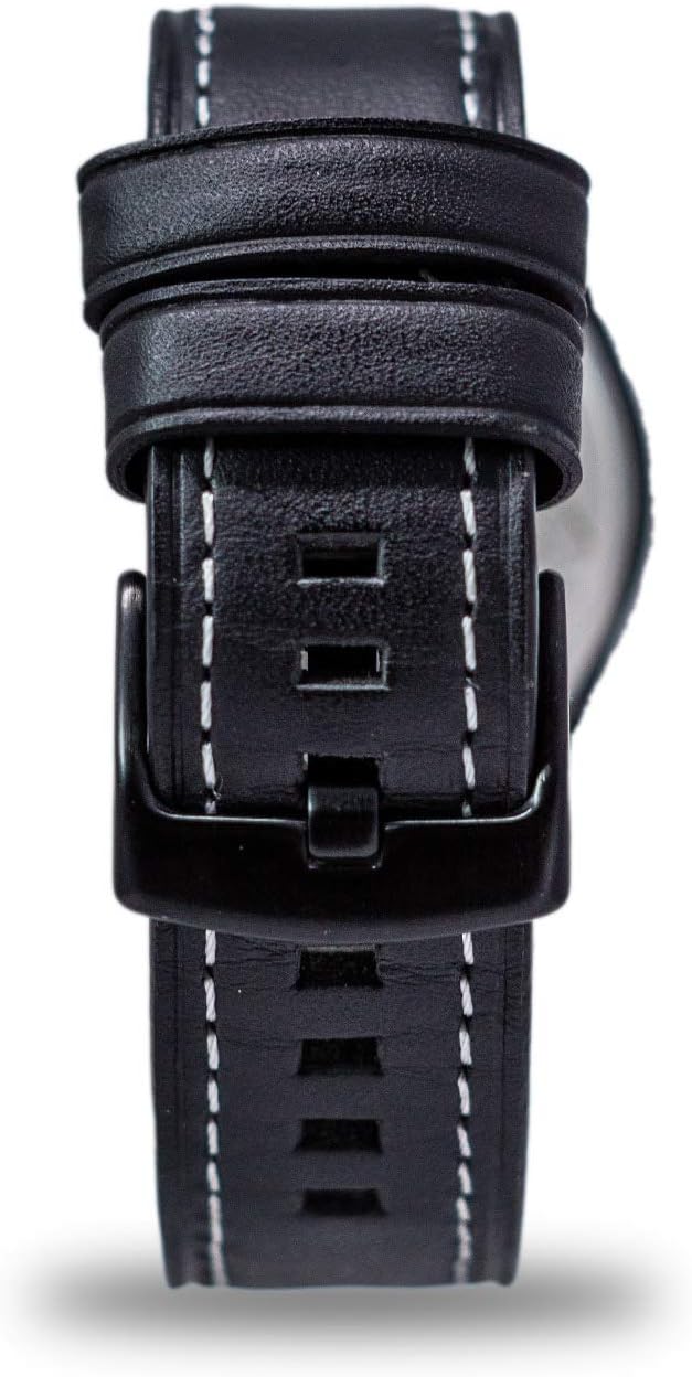 Smith & Wesson Men's Civilian Watch, 3ATM, Tough Stainless Steel case, Genuine Leather Strap, Tactical Watch